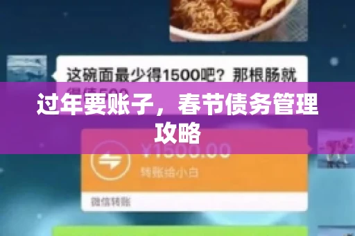 过年要账子，春节债务管理攻略